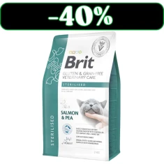 Сухий корм для котів Brit veterinary Diet Sterilised з лососем 2 кг (8595602559824)