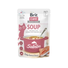 Влажный корм для кошек Brit Care Soup с лососем 75 г (8595602569212)