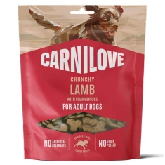 Ласощі для собак Carnilove Crunchy Snack з ягням та журавлиною 200 г (8595602582570)