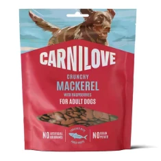 Ласощі для собак CARNILOVE Crunchy Snack зі скумбрією і малиною 200 г (8595602582617)