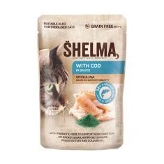 Пауч для котів SHELMA з тріскою та спіруліною 85 г (8595606406674)