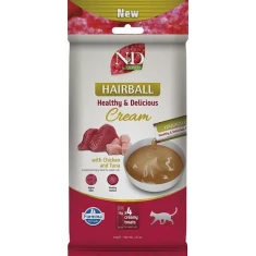 Ласощі для котів Farmina N&D Quinoa Hairball з куркою та тунцем 60 г (8606014108958)