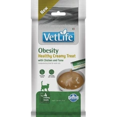 Кормова добавка для котів Farmina Vet Life Obesity з куркою та тунцем 60 г (8606014109023)