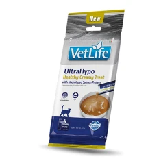 Ветеринарна дієта для котів Farmina Vet Life Ultrahypo крем-ласощі з гідролізованим білком лосося 60 г (8606014109047)