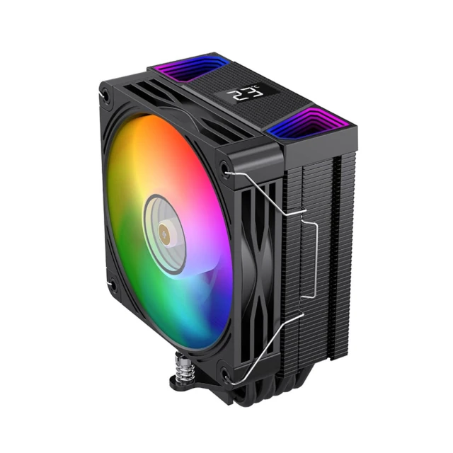Процесорний кулер Rampage Octagon C70 ARGB з LCD-дисплеєм Black (8680096140938)
