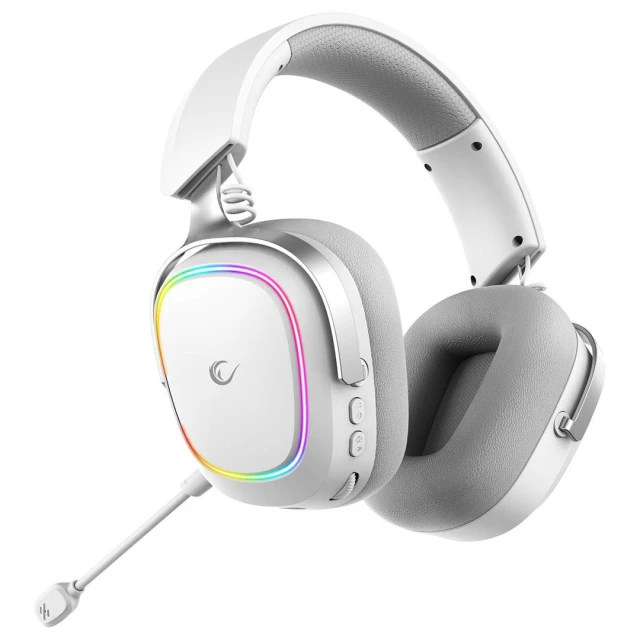 Навушники Rampage Retsu бездротові 2.4G RGB White (8680096147616)