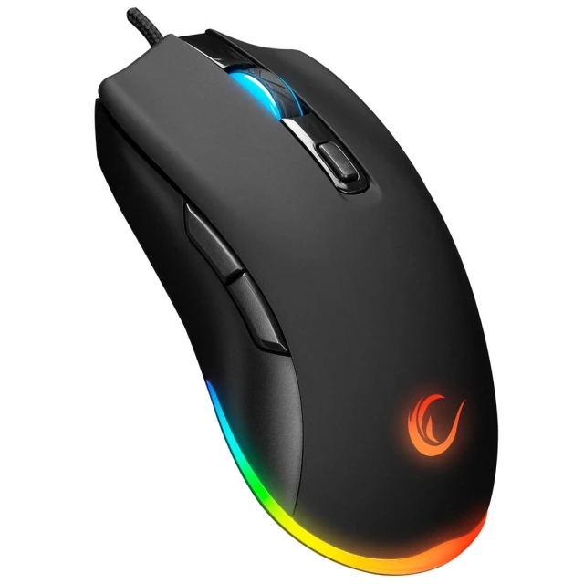 Комплект клавіатура + миша Rampage Fortuna ігровий з килимком 12800 DPI Black (8680096148873)