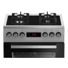 Газово-электрическая плита Beko FSMT55330DXDS с 3D выпеканием (8690842165597)