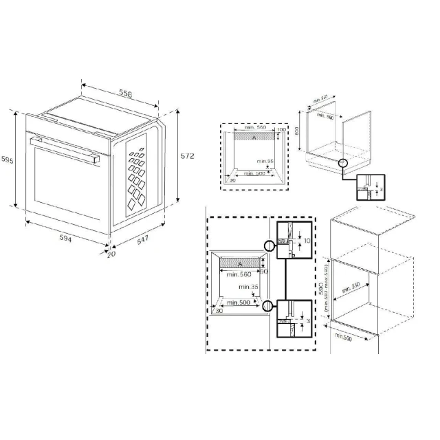Духова шафа вбудована Beko BBIE123001BD (8690842620652)