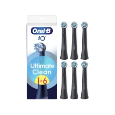 Насадки для зубної щітки Oral-B iO UltimateClean 6 шт Black (8700216199179)