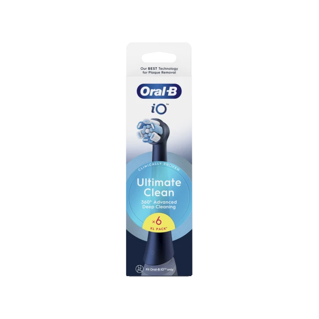 Насадки для зубної щітки Oral-B iO UltimateClean 6 шт Black (8700216199179)