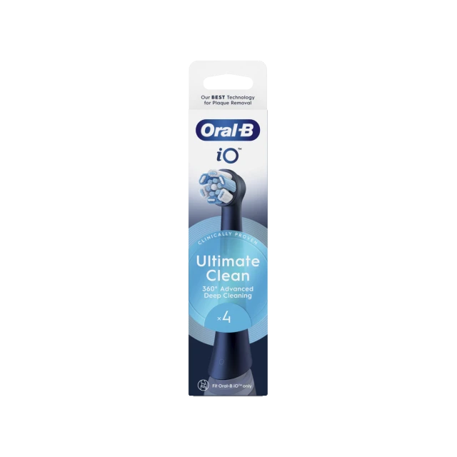 Насадки для зубної щітки Oral-B iO UltimateClean 4 шт Black (8700216199483)