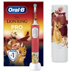 Електрична зубна щітка для дітей Oral-B Vitality PRO Kids 3+ D103.413.2KX Lion King з футляром (8700216297172)