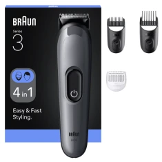 Набір для догляду Braun All-in-One Series 3 AIO3500 4 в 1 бездротовий 14 рівнів Black (8700216429337)