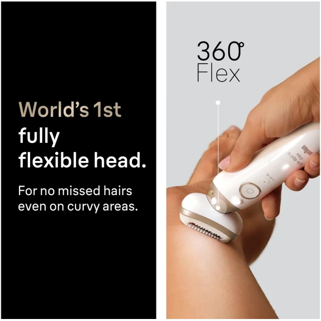 Епілятор Braun Silk-épil 9 Flex SES9-011 3D для сухого та вологого використання White (8700216963626)