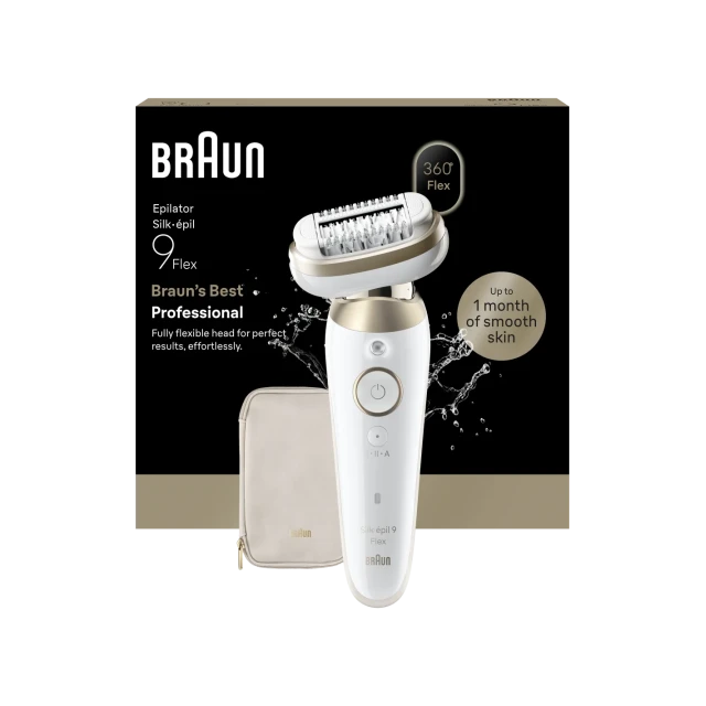 Епілятор Braun Silk-épil 9 Flex SES9-011 3D для сухого та вологого використання White (8700216963626)