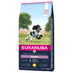 Сухой корм для щенков EUKANUBA Puppy & Junior Medium Breed 15 кг (8710255122434)
