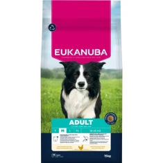 Сухой корм для собак средних пород EUKANUBA с курицей 15 кг (8710255201948)