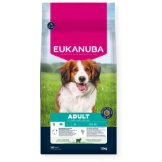 Сухой корм для собак EUKANUBA малых и средних пород Adult с ягненком и рисом 12 кг (8710255201979)