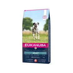 Сухой корм для собак крупных пород EUKANUBA Adult Large с лососем и ячменем 12 кг (8710255202013)