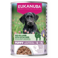Консерва для щенков EUKANUBA с ягненком и картофелем 400 г (8710255206196)
