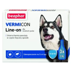 Краплі від паразитів для собак BEAPHAR Vermicon Line-on M 15–30 кг 3 шт x 3 мл (8711231119035)