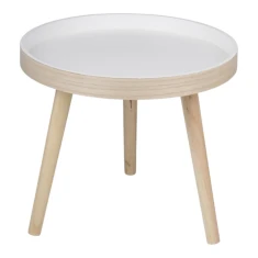 Столик журнальний Arti Casa круглий 40х36 см White (8711252008752)