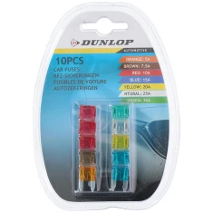 Запобіжники автомобільні Dunlop 10 шт.