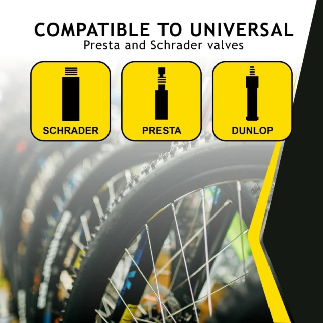Насос підлоговий Dunlop з манометром Black (8711252102337)