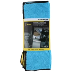 Серветки автомобільні Dunlop мікрофібра універсальні 35x40 см 10 шт
