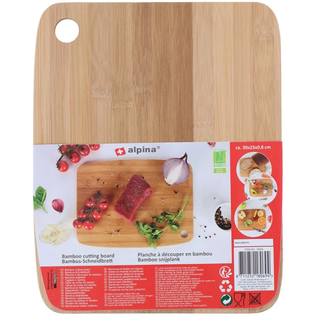 Дошка для нарізання Alpina бамбукова 30x23 см