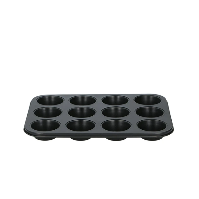 Форма для маффинов Alpina 12 шт антипригарная Black (8711252241814)