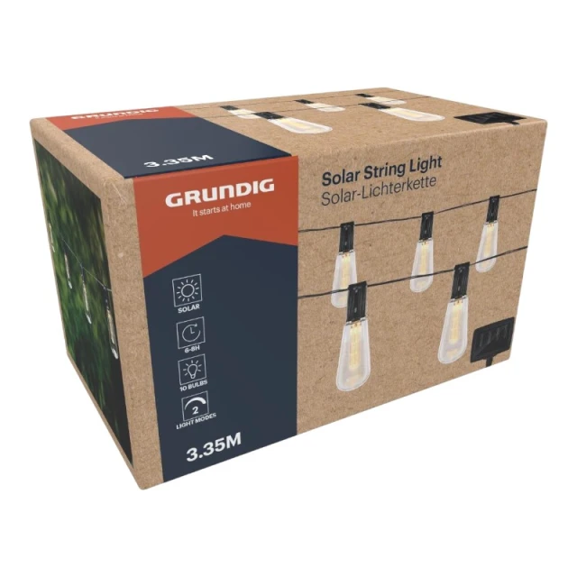 Сонячні світлодіодні лампи для саду Grundig 3,35 м (871125226154)