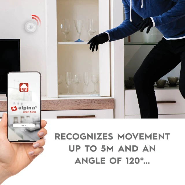 Інтелектуальний датчик руху PIR Alpina Zigbee (8711252265551)