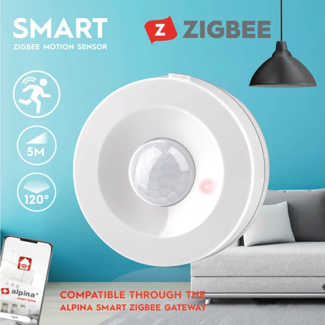Інтелектуальний датчик руху PIR Alpina Zigbee (8711252265551)