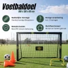 Ворота футбольні металеві Umbro 180x120x60 см з сіткою
