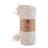 Плед бавовняний Arti Casa 130x170 см Beige/White (871125230194)