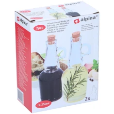 Пляшка скляна Alpina для олії/оцту 250 ml 2 шт (8711252474106)