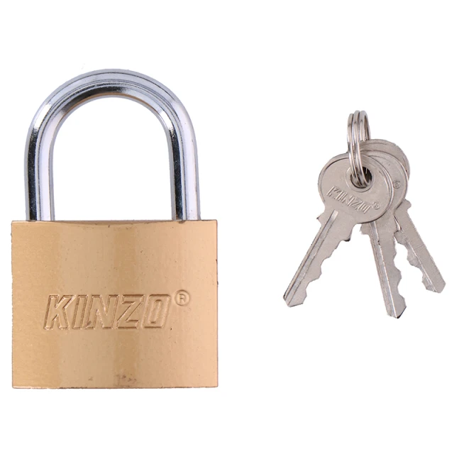 Замок латунний Kinzo 50 мм з 3 ключами (8711252793894)