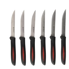 Набір ножів стейкових Alpina INOX 23 cm 6 шт. Black (871125297852)
