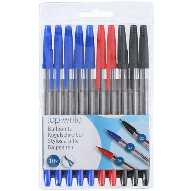 Набір кулькових ручок Topwrite 10 шт. (8711252986418)