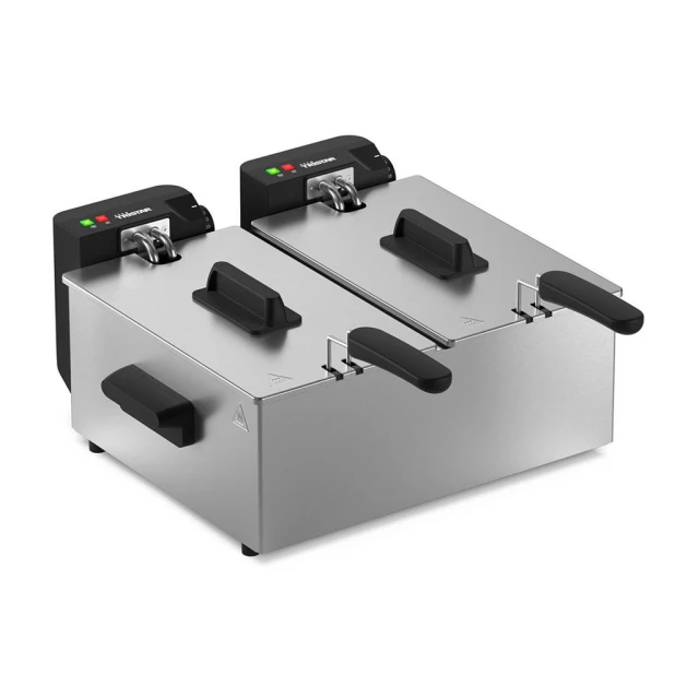 Фритюрниця Tristar FR-9342 подвійна 3600 Вт 6 л Silver (8711658525723)