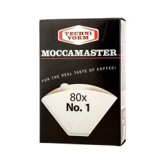 Паперові фільтри для кави Moccamaster №1 80 шт (8712072850903)
