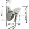 Кріплення для колонок Vogels VLB500 настінне Silver (8712285314209)