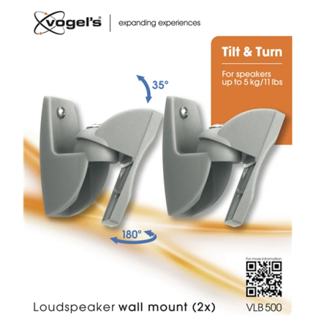Кріплення для колонок Vogels VLB500 настінне Silver (8712285314209)