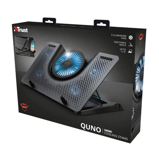 Охлаждающая подставка для ноутбука Trust GXT 1125 Quno (8713439235814)