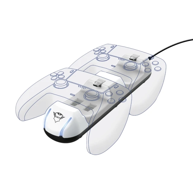 Зарядка Trust GXT250 для 2 джойстиків PS5 (24173)