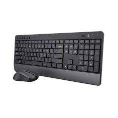 Комплект клавиатура + мышь Trust Trezo Wireless Deskset Eco US раскладка (8713439245295)