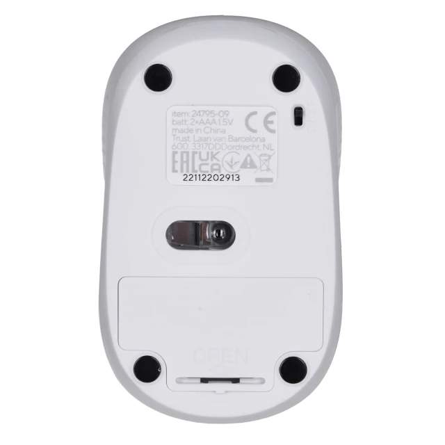 Миша Trust Primo бездротова Matte White (8713439247954)