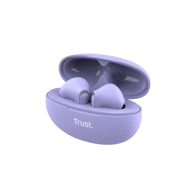 Навушники TWS бездротові Trust Yavi Bluetooth ENC Purple (25299)
